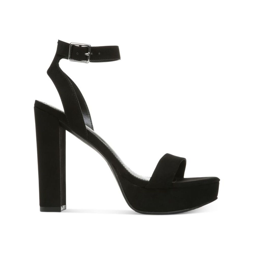 NWT BAR III Womens Black 1-1/2" Platform Ivy Toe Block Heel Heeled Sandal 9.5 M - Picture 3 of 5